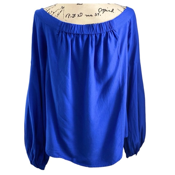 Anthropologie Tops - FLOREAT Linen Blend Peasant Top with Balloon Sleeves Size 6 - Picture 15 of 16
